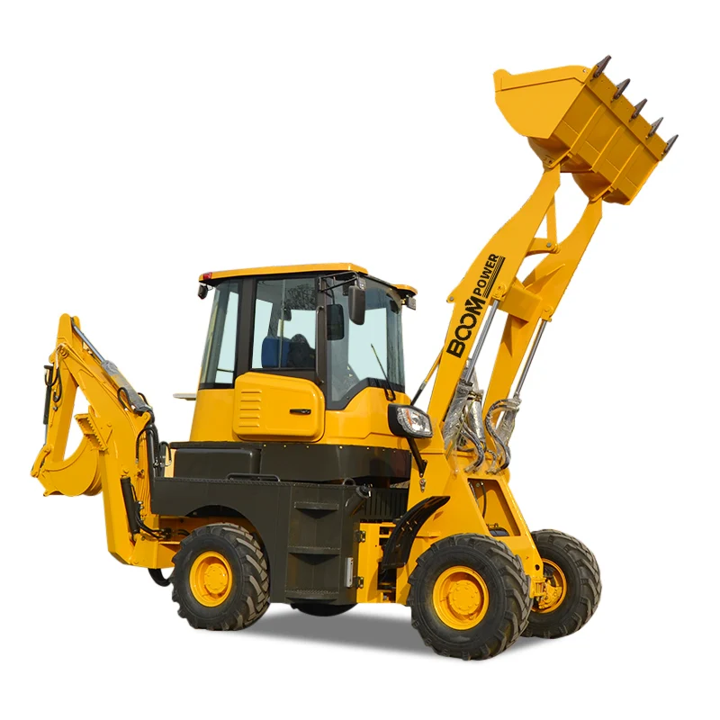 Large And Mini Front End Loader Tractor 3 To 8 Ton Multifunction Wheel Backhoe Loader For Sale