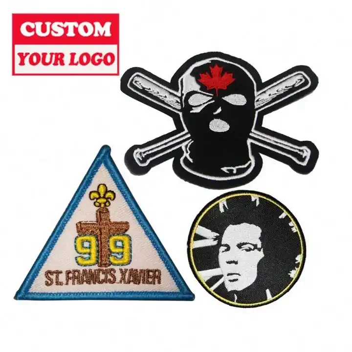 Wholesale  Cheap Custom Patches For Clothing Garment Clothing Patches Custom Embroidery For Jacket