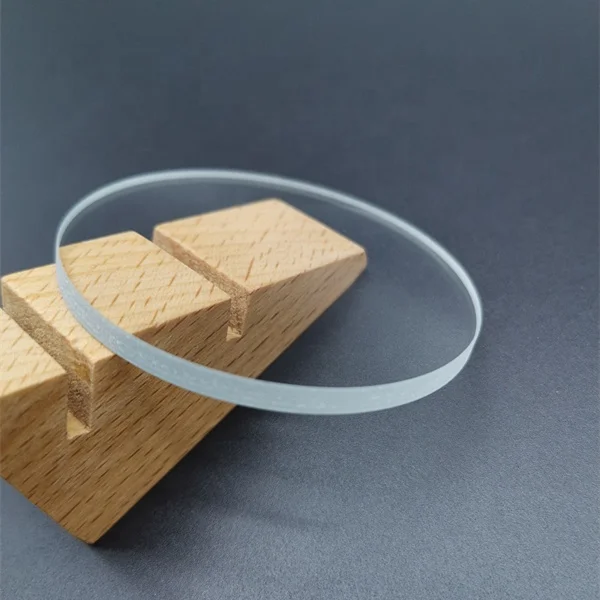 Custom extra clear Tempered Scratch Proof Circle Glass Sheet