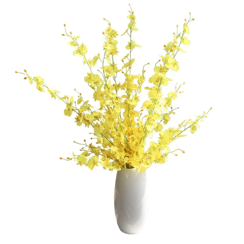 5 fork imitation flower dancing orchid silk flower decoration wedding decoration wenxinlan
