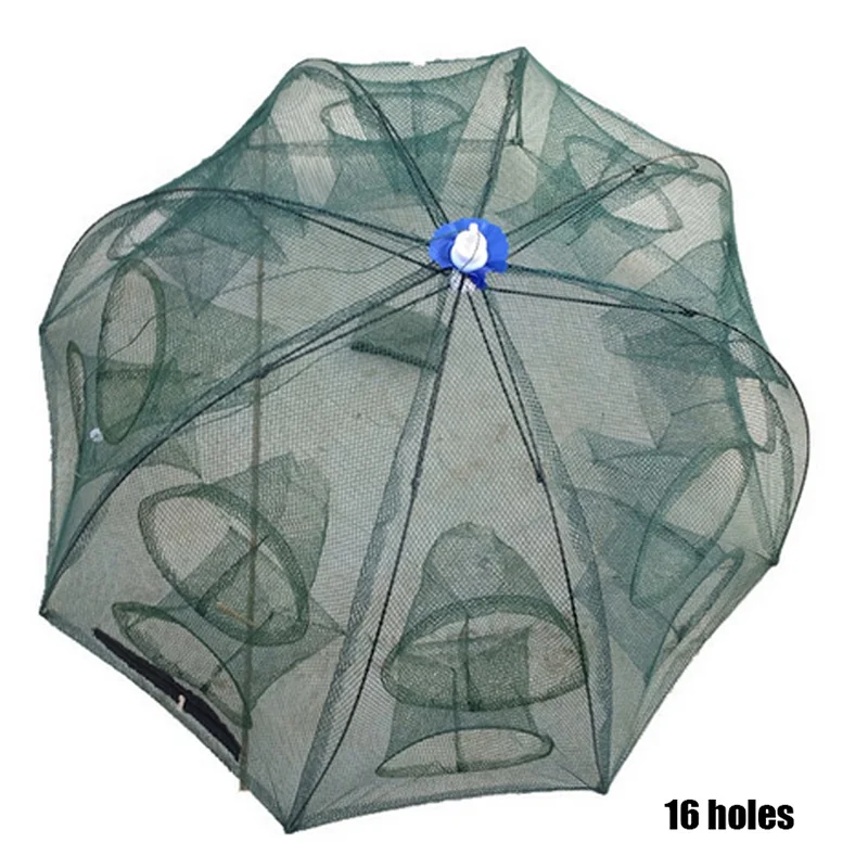 4/6/8/10/12/16/18/20 Holes Entrance Factory Make China Supplier Small Fish Trap Shrimp Trap Net Fishing Goods