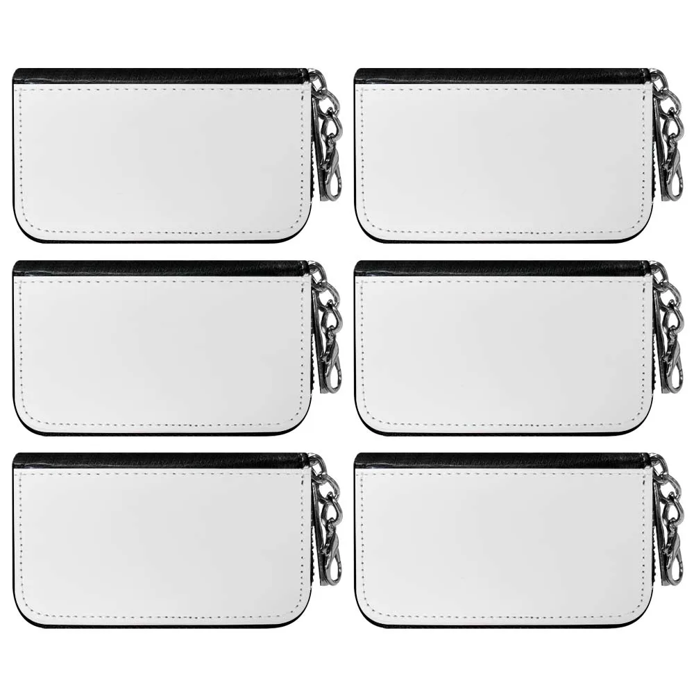 DIY Blank Sublimation Car Key Case Personality Heat Transfer PU Leather Key Bag