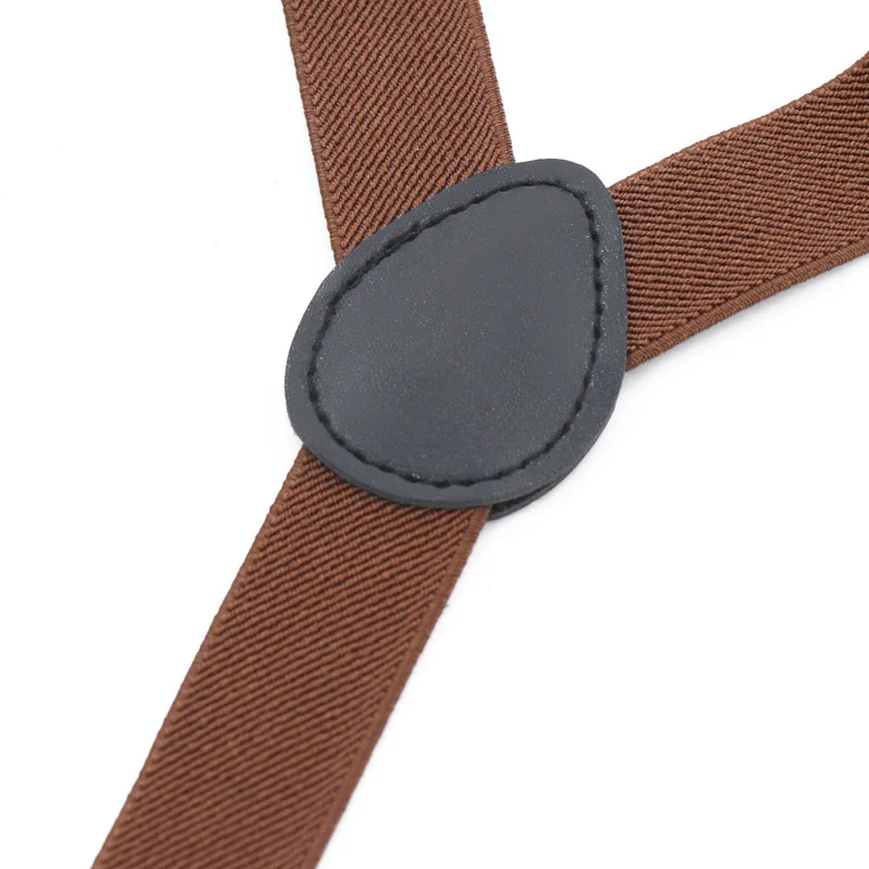 2024 Fashion Custom Y Shape Pure Color Elastic Suspender  For Kids