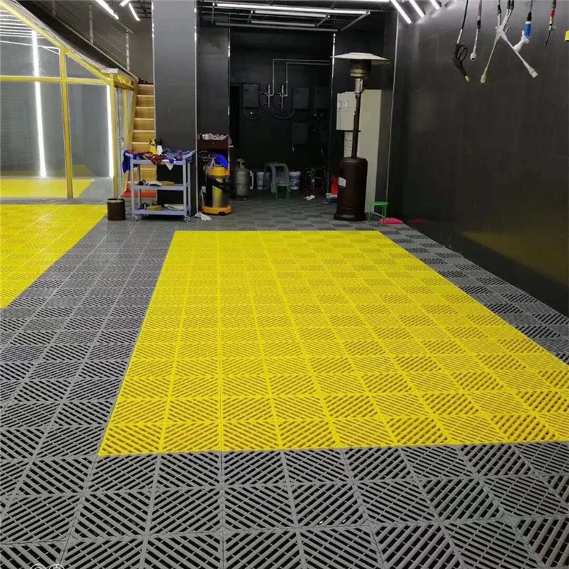  40x40x1 8 см спортивный резиновый пластиковый комбинированная решетка коврики автомобильной красоты 4S магазин Автомойка пол площадь дренажная сетка коврик для мытья подержанных