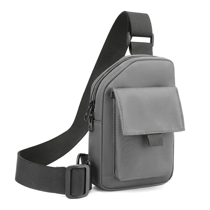Single Shoulder Bag for Men Sling Small Body Bag Black Wild Adjustable Strap Waterproof Wholesale Mens Fashion Bag Durable Nylon