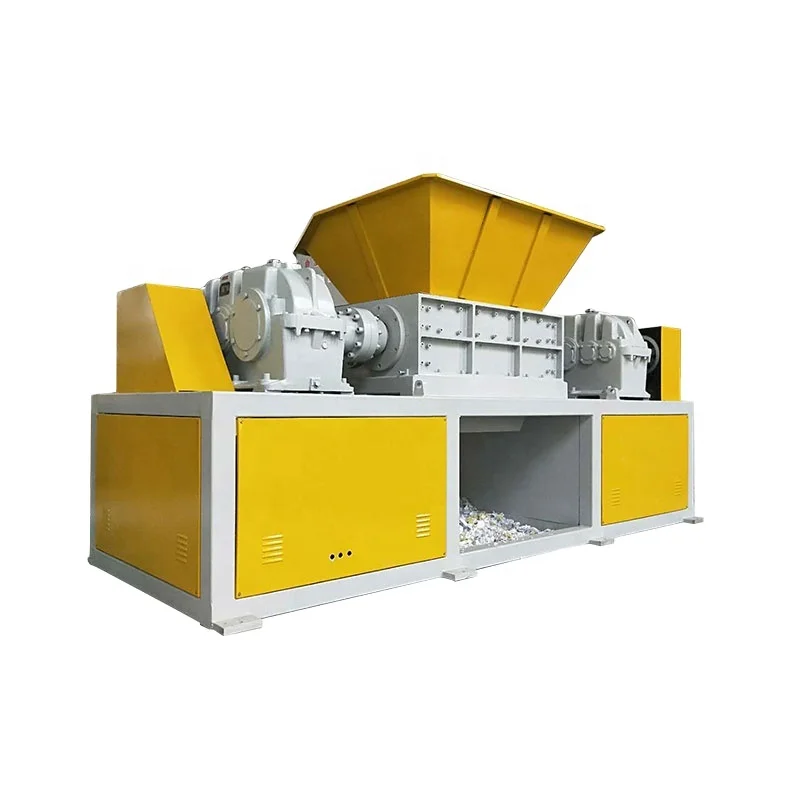 Пластиковая труба муниципальные твердые отходы промышленный картонный поддон двухвальный измельчитель