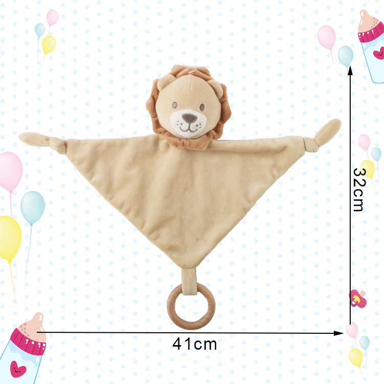 Custom Stuffed Animal Baby Comforter Soothing Towel Sensory Toy Baby Newborn Lovely Zorro Security Blanket