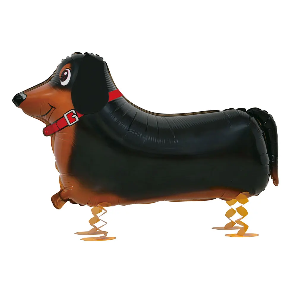 China Factory Animal Walking Foil Balloon Walking Pet Custom Shape Foil Air Balloons Decorations