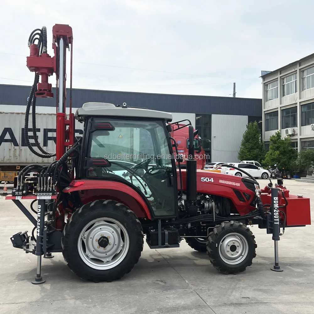 Drilling Depth 260 Meter Crawler Pneumatic Rotary Water Well Drilling Rig Machine Prices For Sale