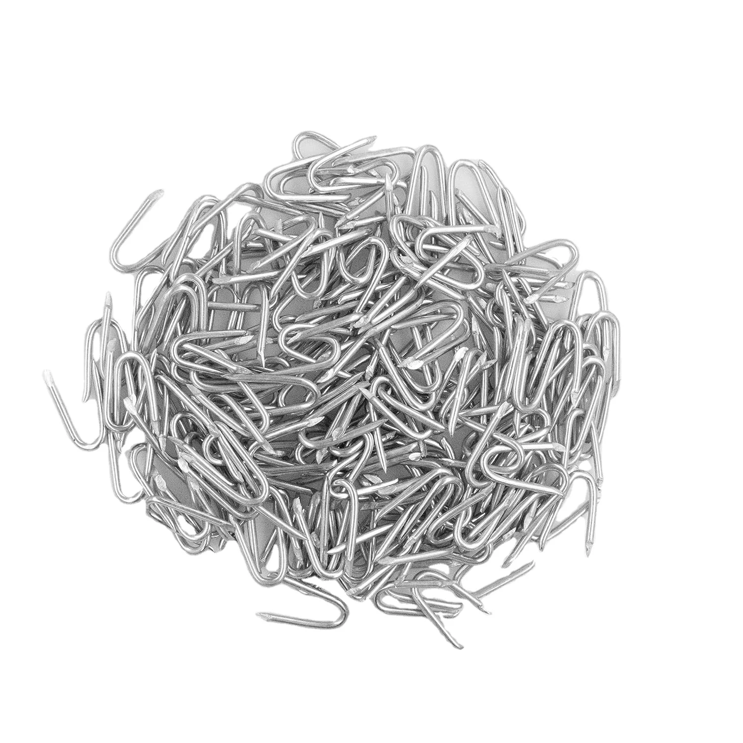 2024 Customized Galvanized U Staple To Fix Wire On Wooden Pole Pole Line Hardware Steel Fence Staple U Shaped Nails