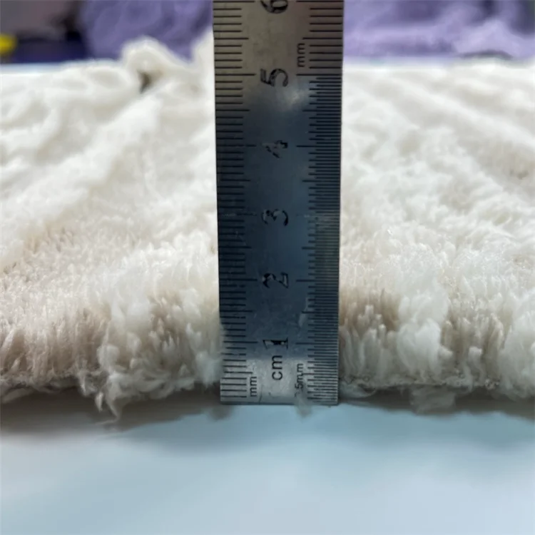 Winter thick sherpa fleece fabrics jacquard fabric for importers