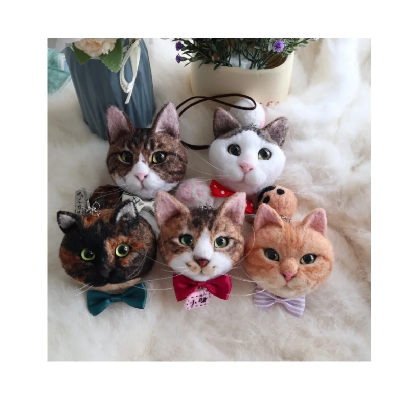 Wool Felt Pet Portrait Personalized Wool Dog Cat Memorial Frame Pet Lover Gift Pet Loss Gift Photo customization dropshipping