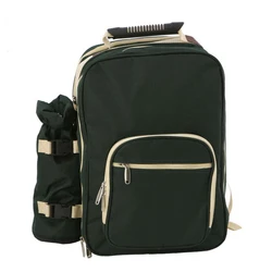 Outdoor Picnic Bags August Big Family Outdoor Outing Camping Backpack Picnic Bag For Four Includes Wine Picnic Bag Set Square