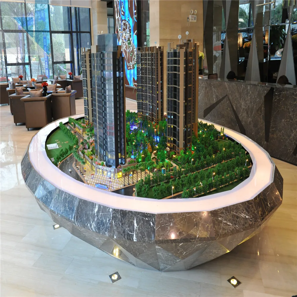 Architectural miniature model with cad drawing, model making company