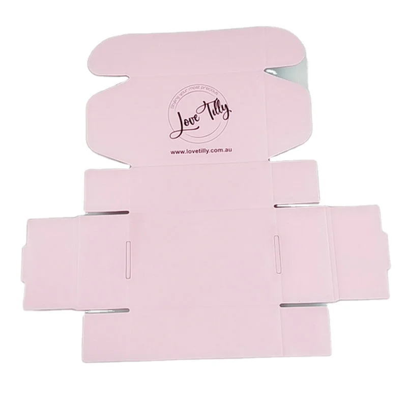  Hot Sale Fancy Pink black Custom Printing Corrugated Packaging Clothes Shipping Paper Gift airplane