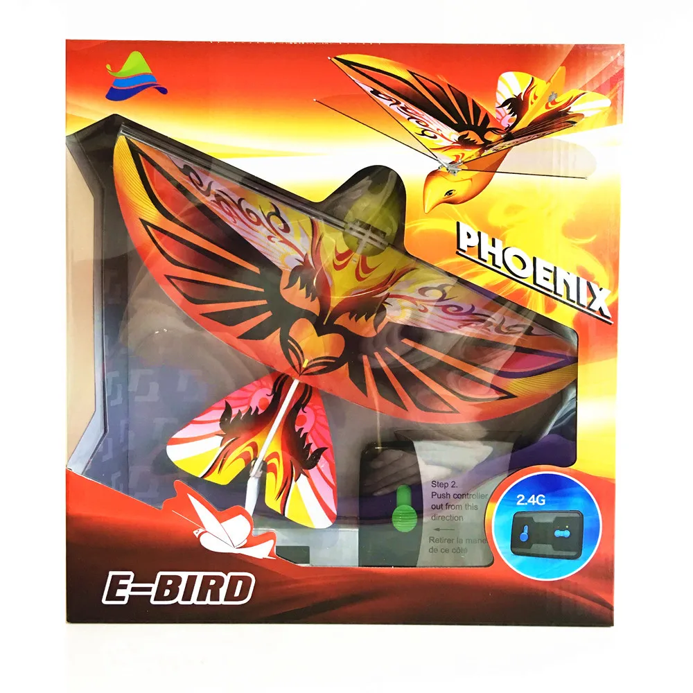Fun Rc Flying Toy E-bird Rc Animal Plane Model With Led Light Outdoor Travel Play E-bird Toys Christmas Gift