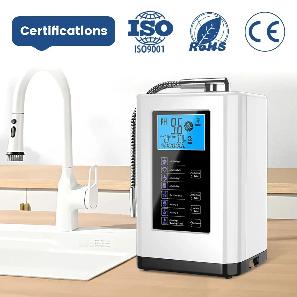 Moneng Kangen Electric Alkaline Water Ionizer Machine Household Use Produces Alkaline Hydrogen-Rich Water Ionized Water Machine