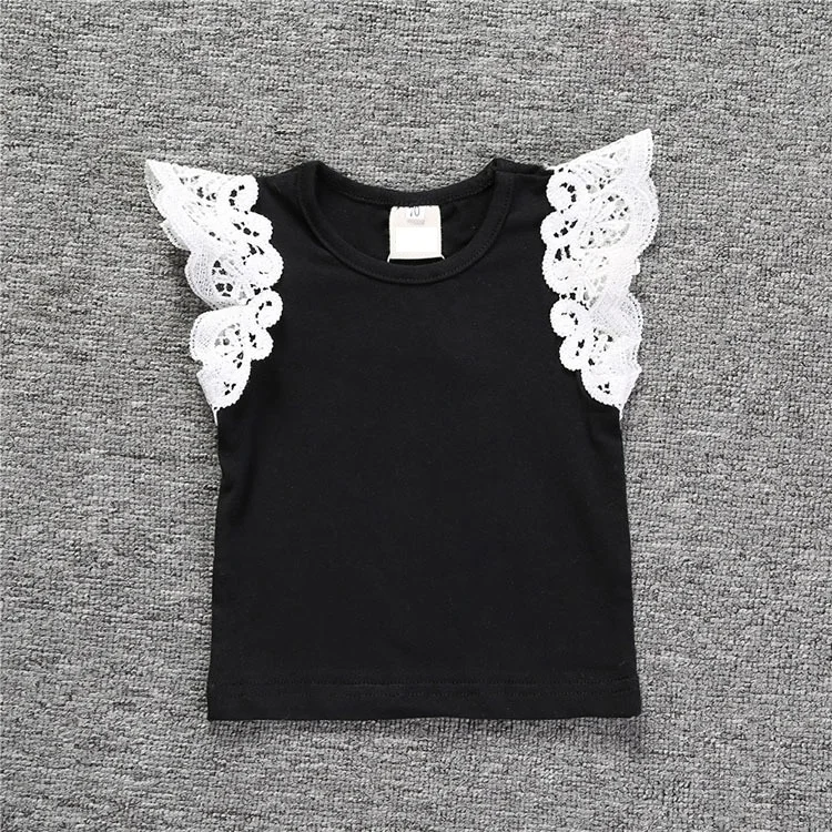 
wholesale baby clothes knit baby cloths t-shirt for baby girl 