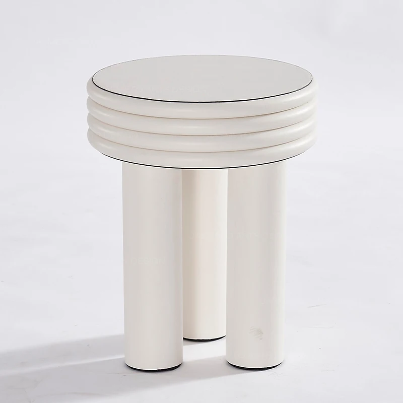 New Design soft stool pouf velluto stools ottomans pink round ottoman pouf stool sofa