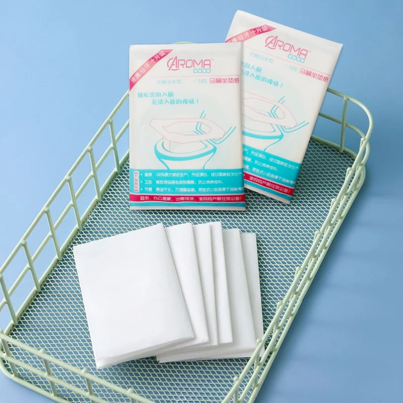 Custom cushion water soluble toilet seat paper wholesale paper cushion disposable paper toilet seat covers