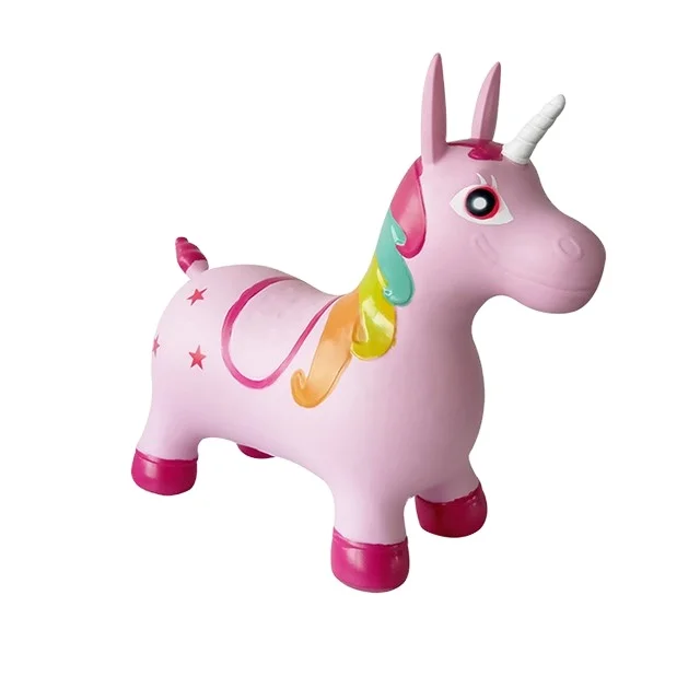 Factory direct selling PVC inflatable bouncy unicorn jumping toy for 3+years kids toy,unicorn toy horse