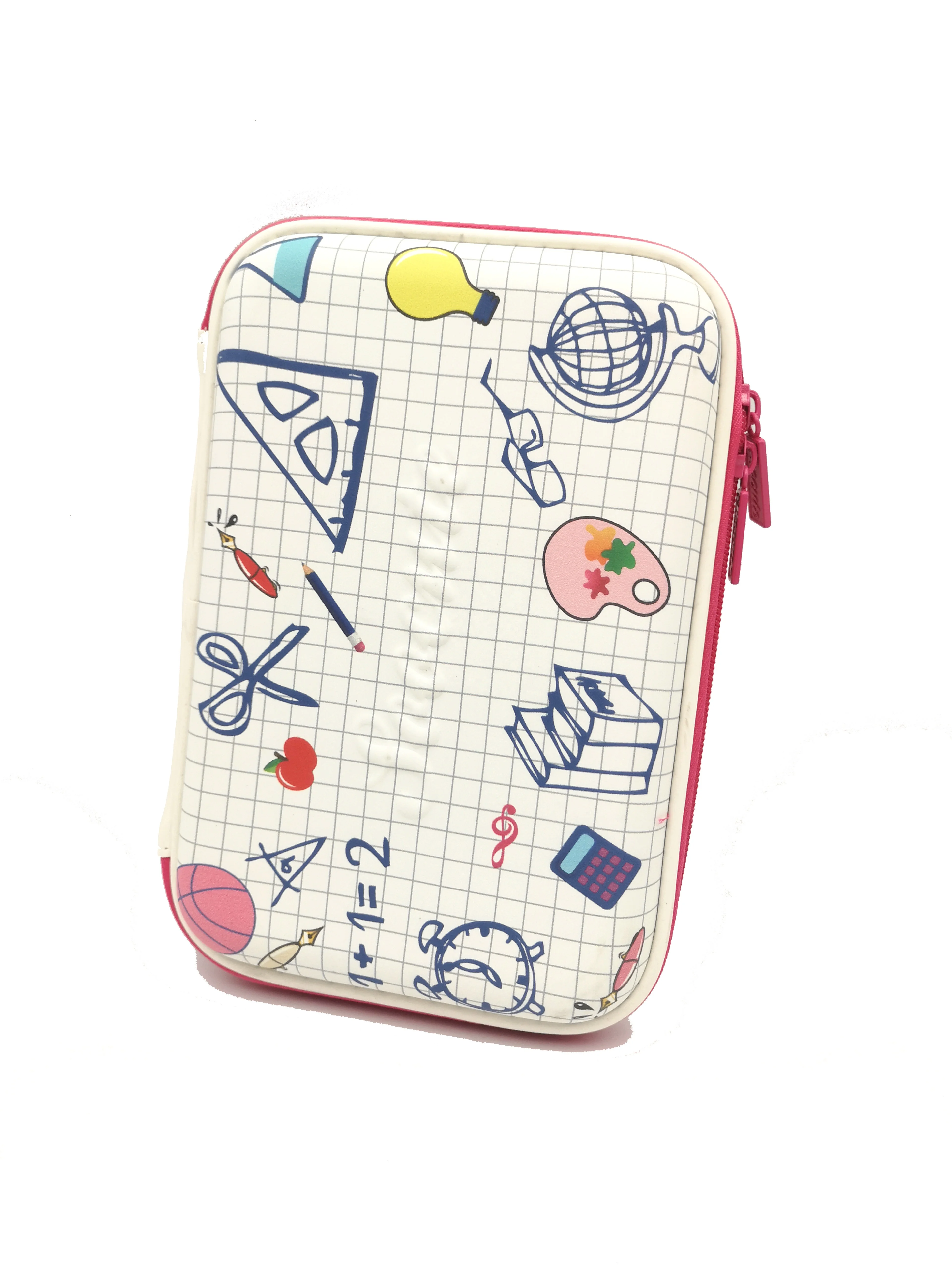  Promotional Large Capacity Cute Pencil Bag Zipper Case Made In China EVA pencil