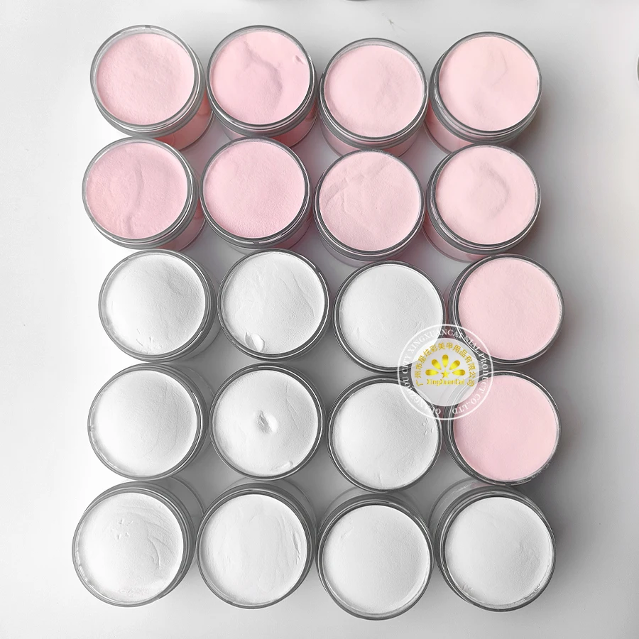 Strength Factories Wholesale Highly Pigmented Smooth Polymer Nail Art Bulk 2 In 1 Clear Cover Nude Pink Dipping Acrylic Powder