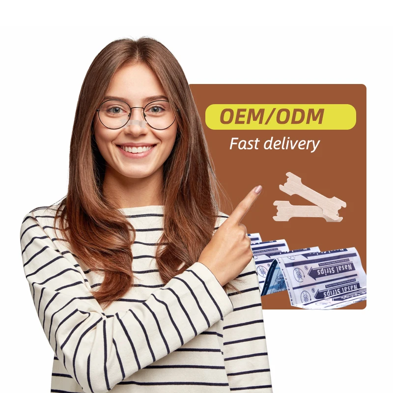 New Product 2024 Effective Anti-Snoring Solution Nasal Strips to Expand Nasal Passages Improve Sleep Quality