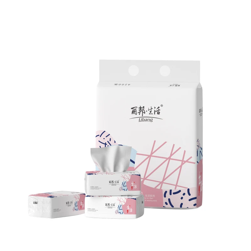 Cheap Price Face Towel Paper Soft Cotton Facial Tissue Paper for Home