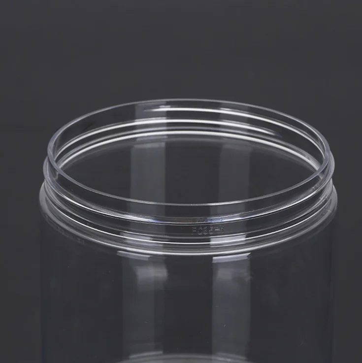 wide mouth pet plastic jam jar 650ml with aluminum cap