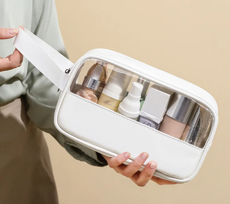 color zipper wash cosmetic bag waterproof friendly portable travel customized wholesale with low MOQ Storage bag