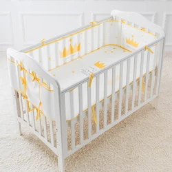 hot sale  mesh fabric universal use baby soft breathable crib bumper sets for comfortable