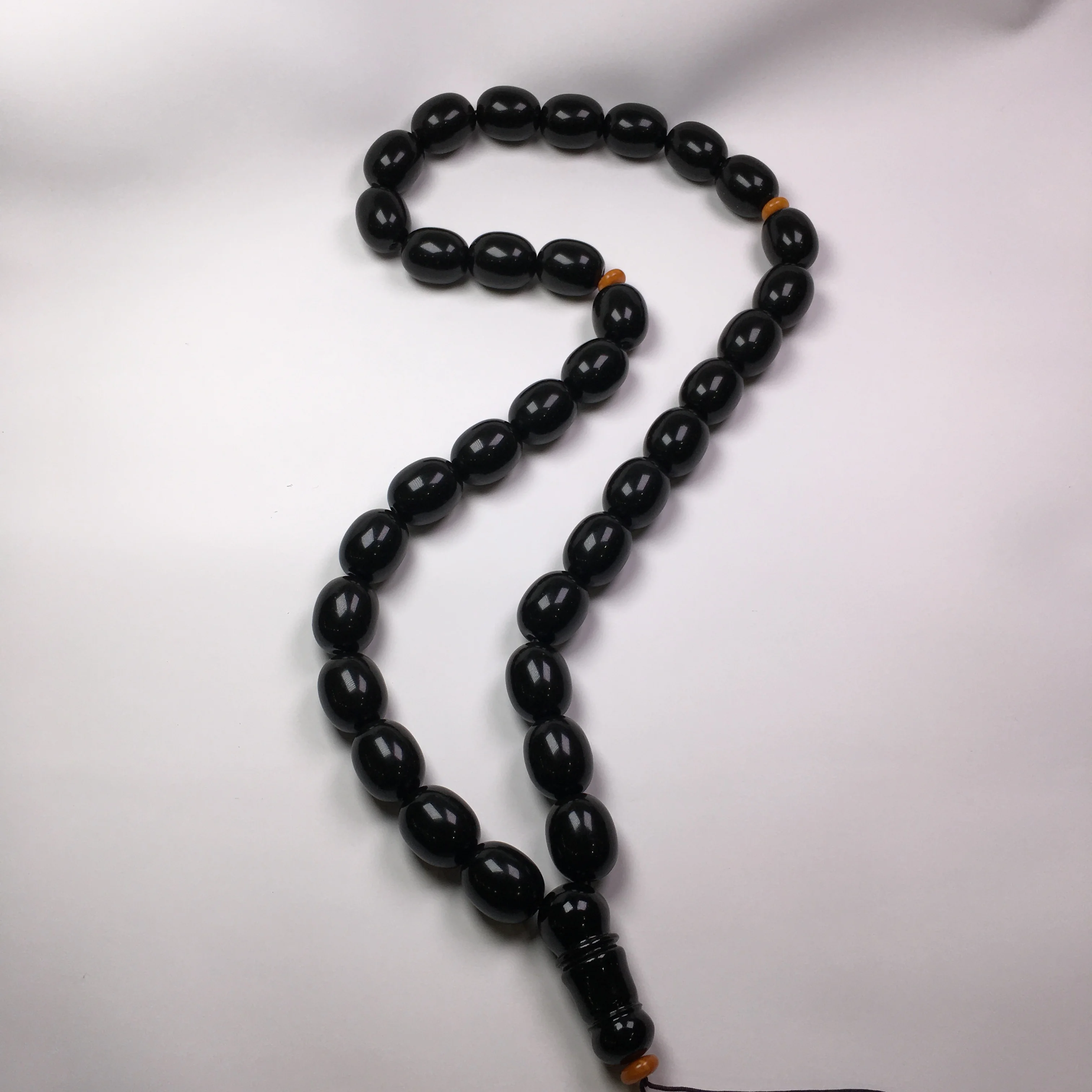 17MM Round jujube shape natural Baltic amber Prayer Beads 33 Rosary Misbaha Muslim Tesbih subha