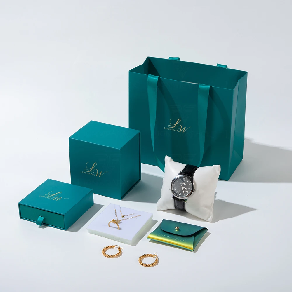Lionwrapack New Design Jewelry Gift Set Recycled Materials Paper Box Gift packaging for Watches Necklaces Earrings Rings