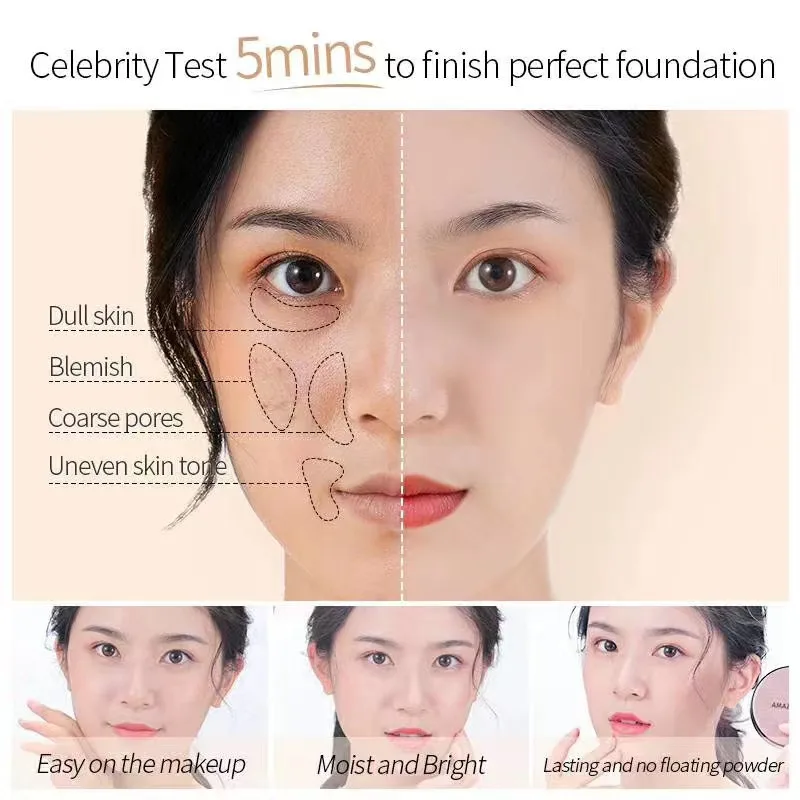 private label Concealer korea cosmetics makeup products Air cushion CC cream foundation cosmetics