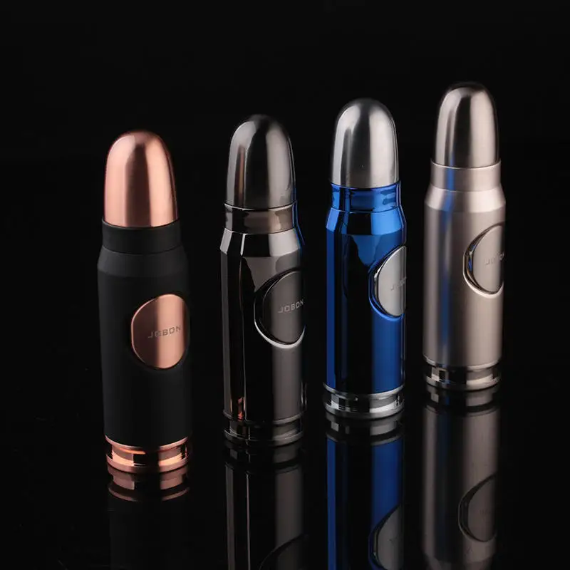 New bullet shape windproof torch lighter refillable butane jet flame cigar lighter