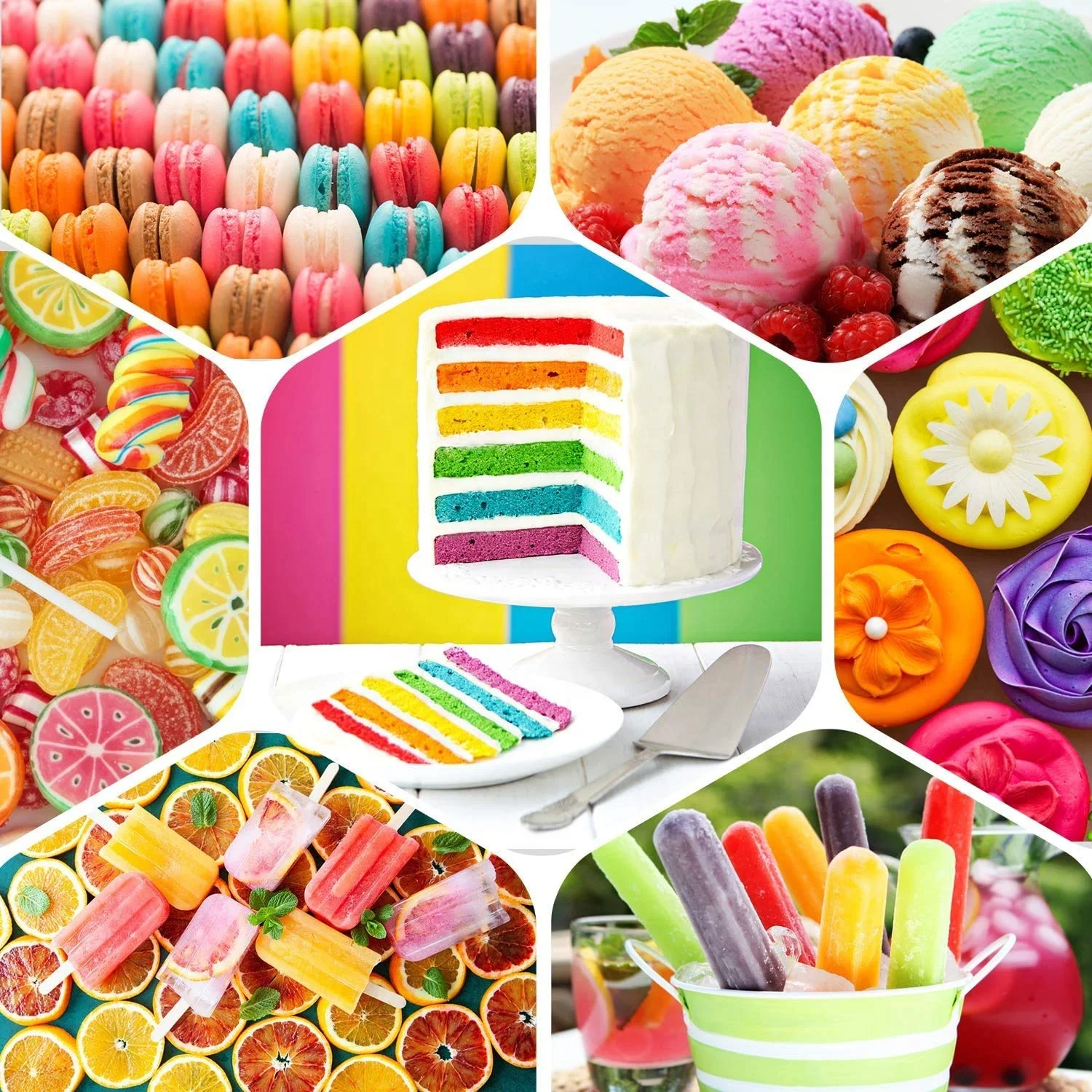 25 Colors Food Coloring for  Cake Decorating Food Grade Liquid Tasteless Vibrant Color for Baking Cookie Icing Cake Decoration