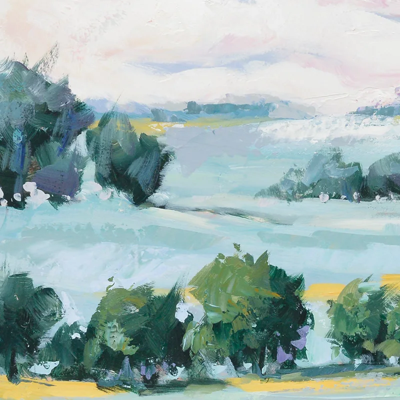 Countryside artwork landscape canvas print handpainted wall pictures
