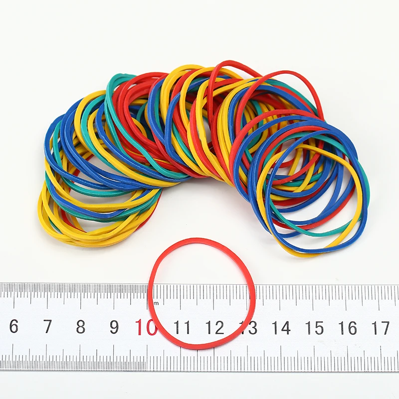 2022 different types Size Colorful Customized Natural Rubber Band for School Home and Office Use Stationery Supplies