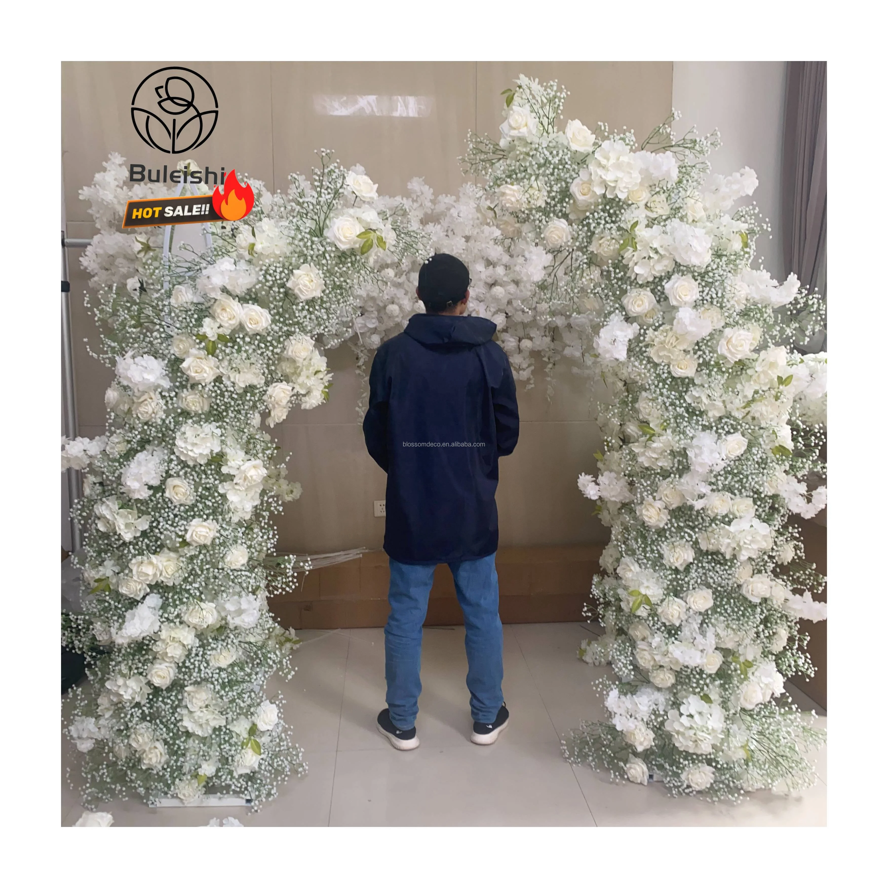 Artificial Flowers Wedding Wall decoration Backdrop Arch Flower Backdrop stand for Wedding Decor Party Decoration