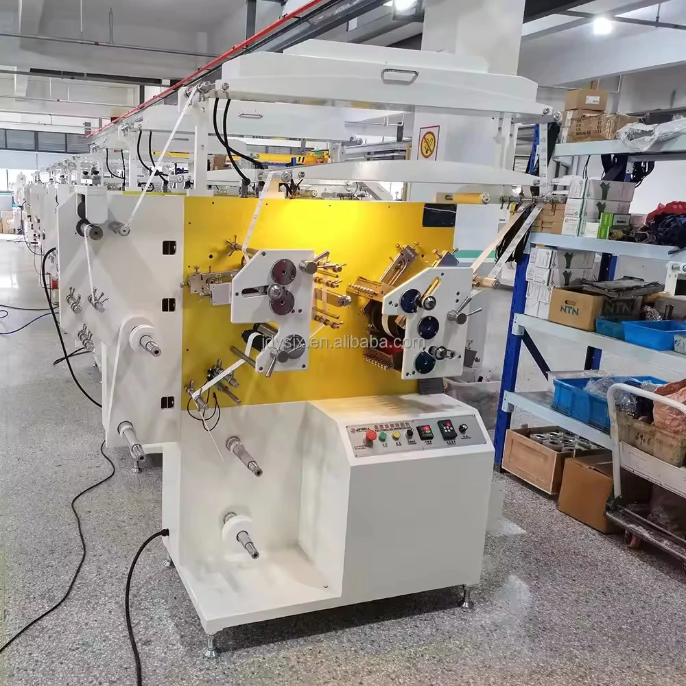 JR-1521 Jingda Brand High Performance Double Side 2+1 Colors Fully Automatic Clothing Care Label Flexo Printing Machine