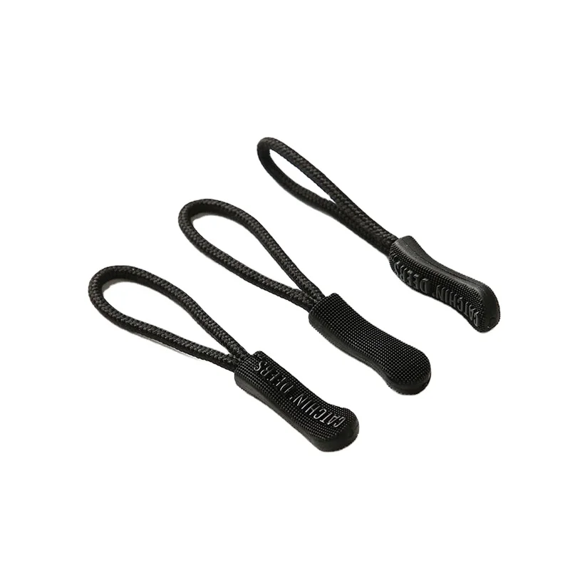 Wholesale custom eco-friendly fashion garment painted plastic rubber zipper slider puller