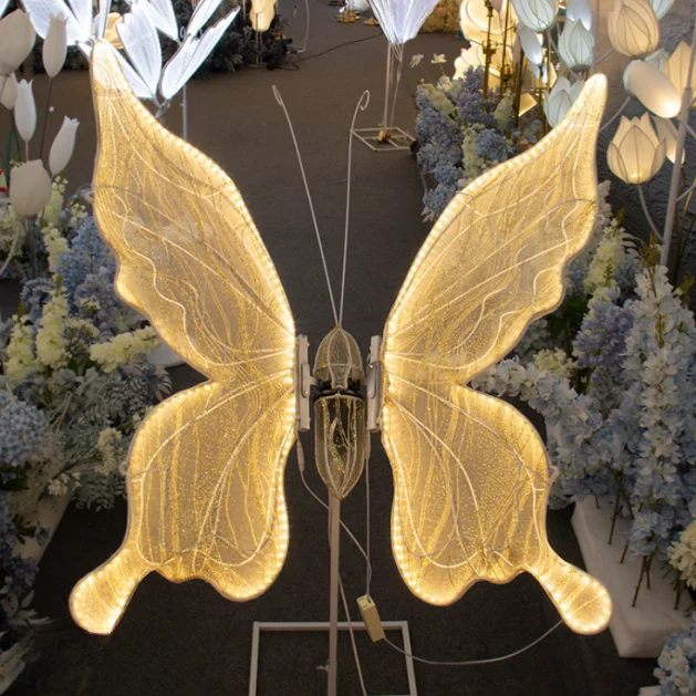 ZSD-5 Moving Butterfly Wings LED Lights Modern AC Powered Wedding Lights Acrylic and Plastic Butterfly Wings