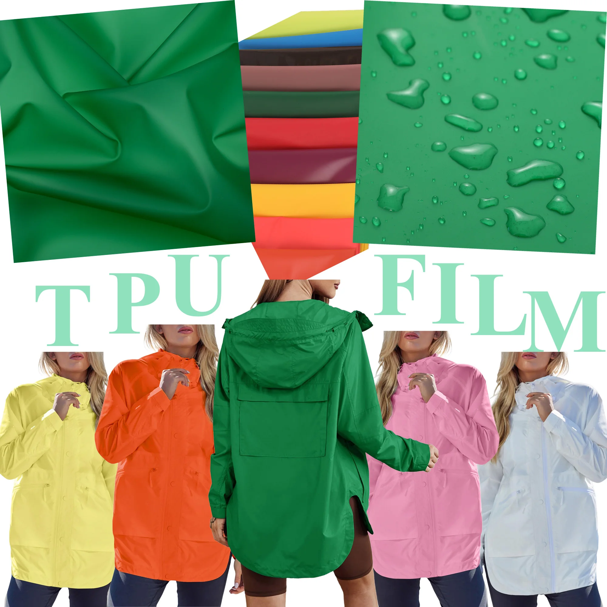HUANLONG TPU Film Manufacturer Thermoplastic Elastomer Material Outdoor Waterproof TPU Film For Windbreaker Raincoat