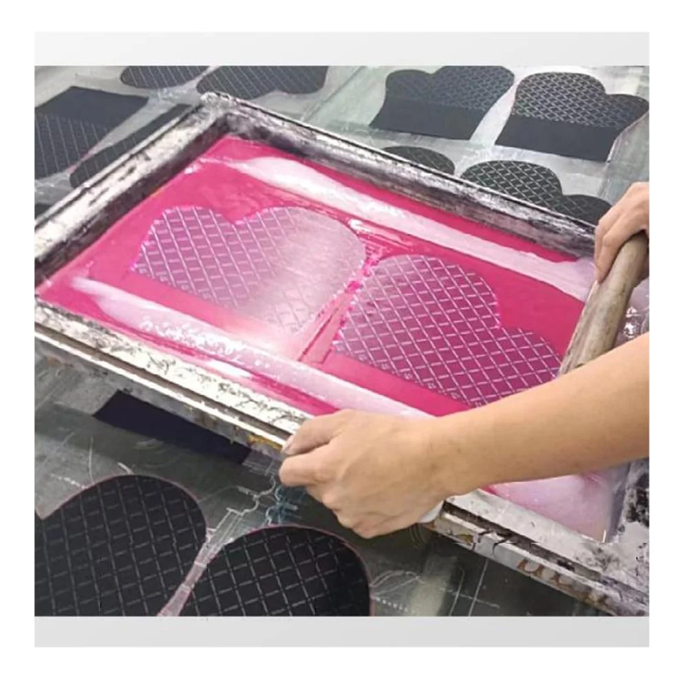 Customize Anti Slip Fabric Lower MOQ Non Slip Fabric Material PVC And Silicone For Gloves Mats