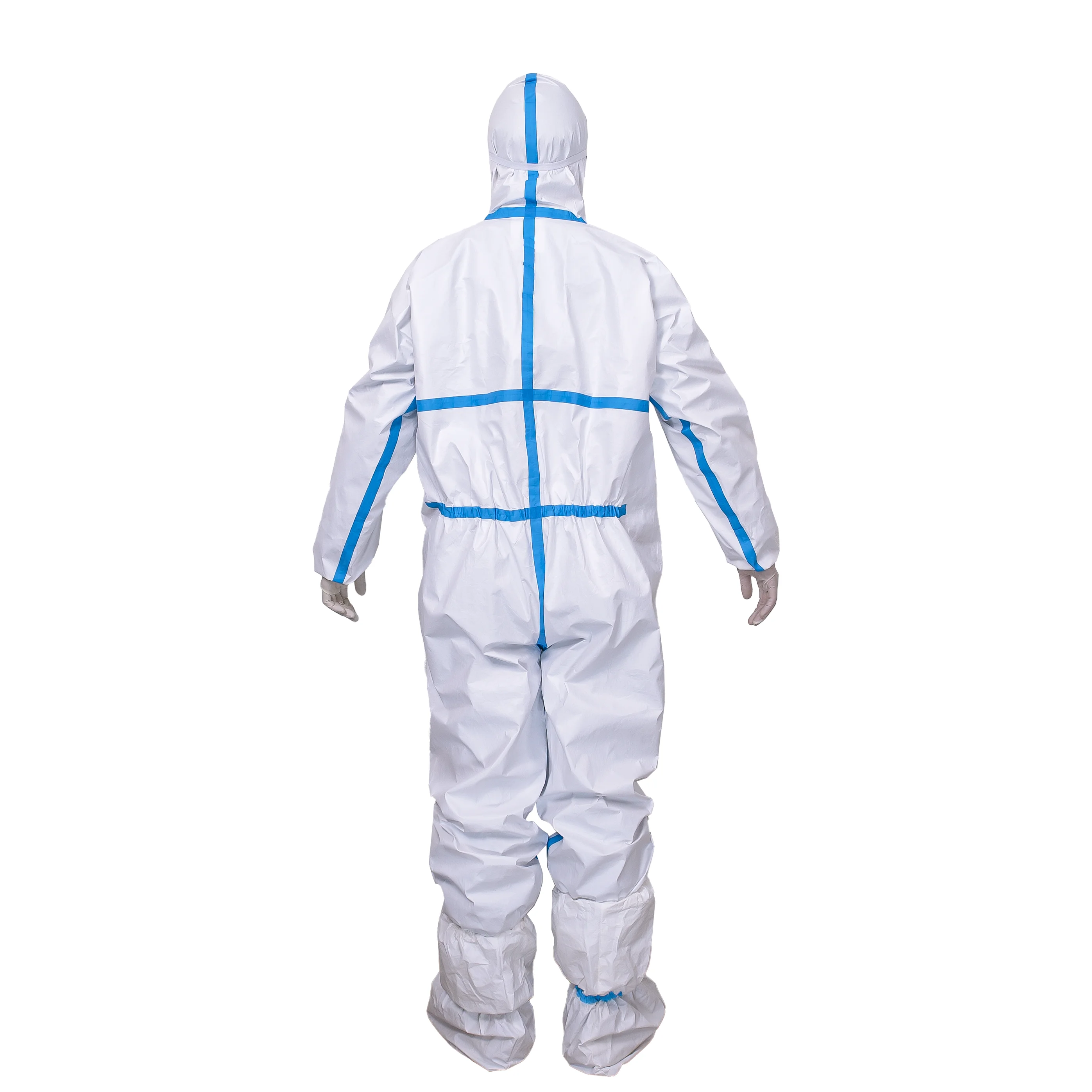 Non Woven Coverall Disposable Chemical Microporous Coverall Safety Suit type 3 for wholesale
