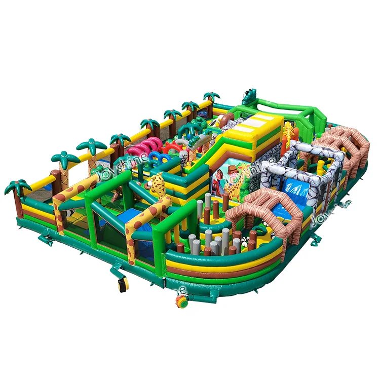 large inflatable bouncer for child amusement park giant indoor theme obstacle course Inflatable park