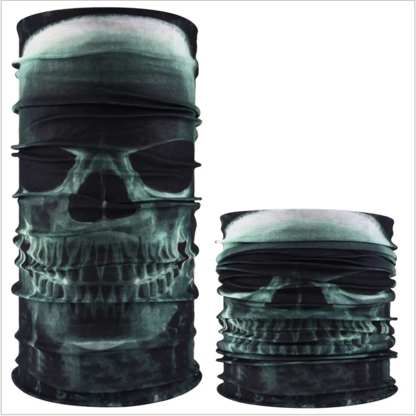 Wholesale Multi-layer Magic Biker Neck Bandanas Halloween Decoration Custom Skull Bandanas