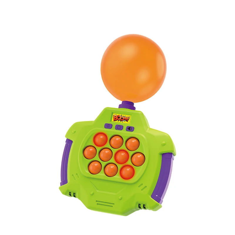 2024 NEW Design Quick Push Bubble Fidget Toy Speed Pop Light Up Fast Electronic Bubble Pop Puzzle Game With 50PCS Balloon