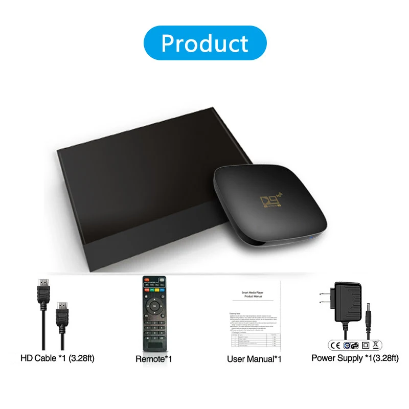 Crystal ott iptv D9 Smart TV Box Android 10.0 2G+16G Ultra HD Video Media Player 2.4G 5GHz Wifi BT Set Top Box